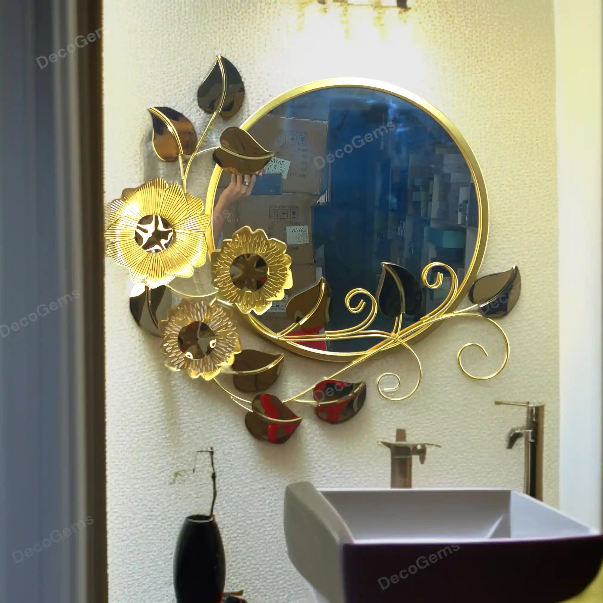Luxury Metal Decorative Wall Mirror- 17693
