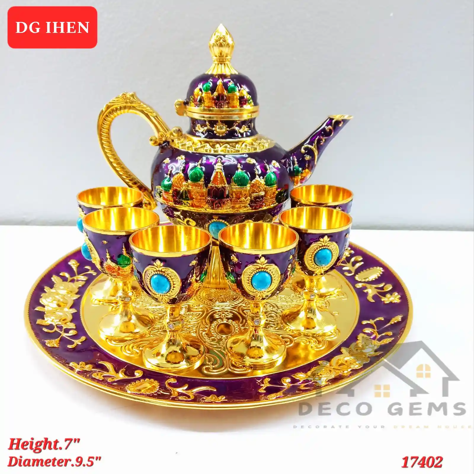 Metal Vintage Surai Set (Purple)- 17402