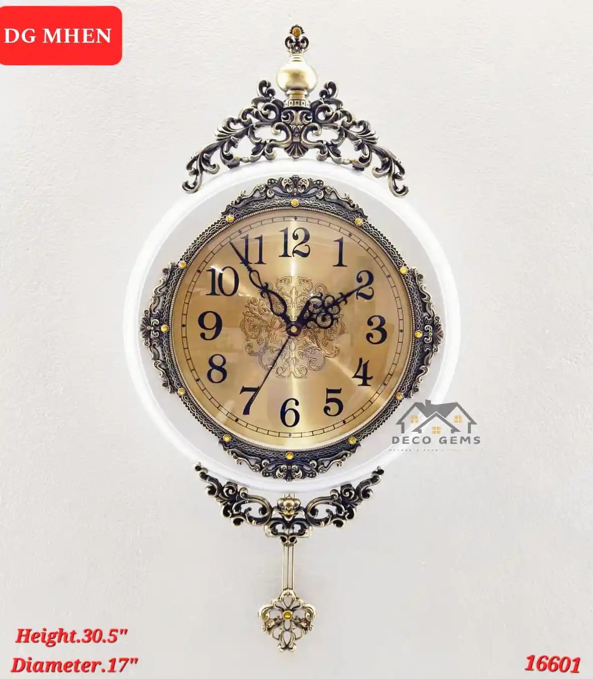 Vintage Royal Designed Pendulum Clock- 16601